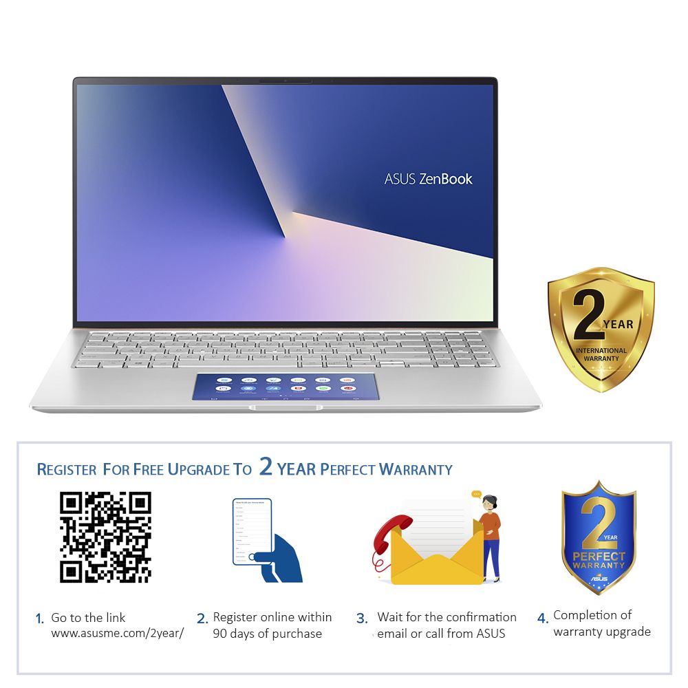 ASUS ZenBook i7-10510U Laptop 16GB/1TB SSD/NVIDIA GeForce GTX 1650 4GB/15.6" FHD/Windows 10/Silver