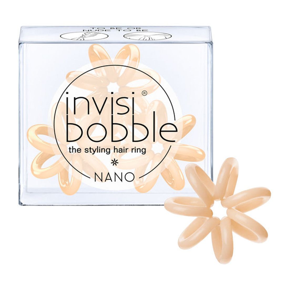 Invisibobble Hair Tie Nano To Be Or Nude To Be