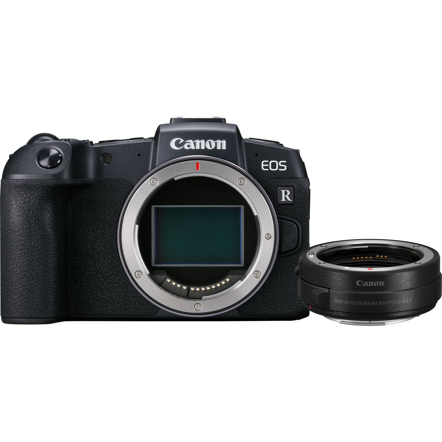 Canon EOS RP Mirrorless Digital Camera + EF-EOS R Drop-In Filter Mount Adapter
