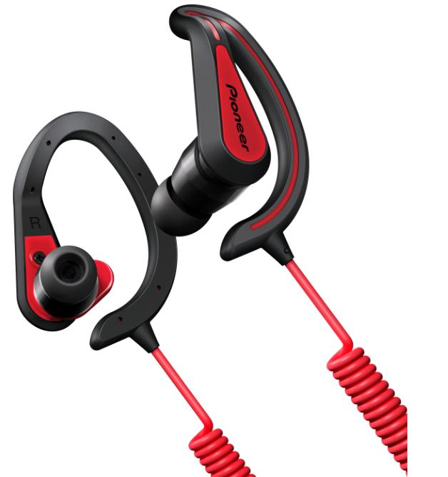 Pioneer Dynamic Ear-Clip Red Earphones