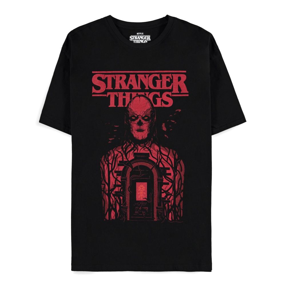 Difuzed Stranger Things Red Vecna Men's Short Sleeved T-Shirt - Black