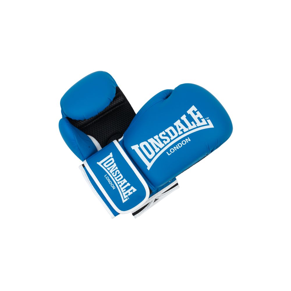 Lonsdale Ashdon Artificial Leather Boxing Gloves - Blue/White