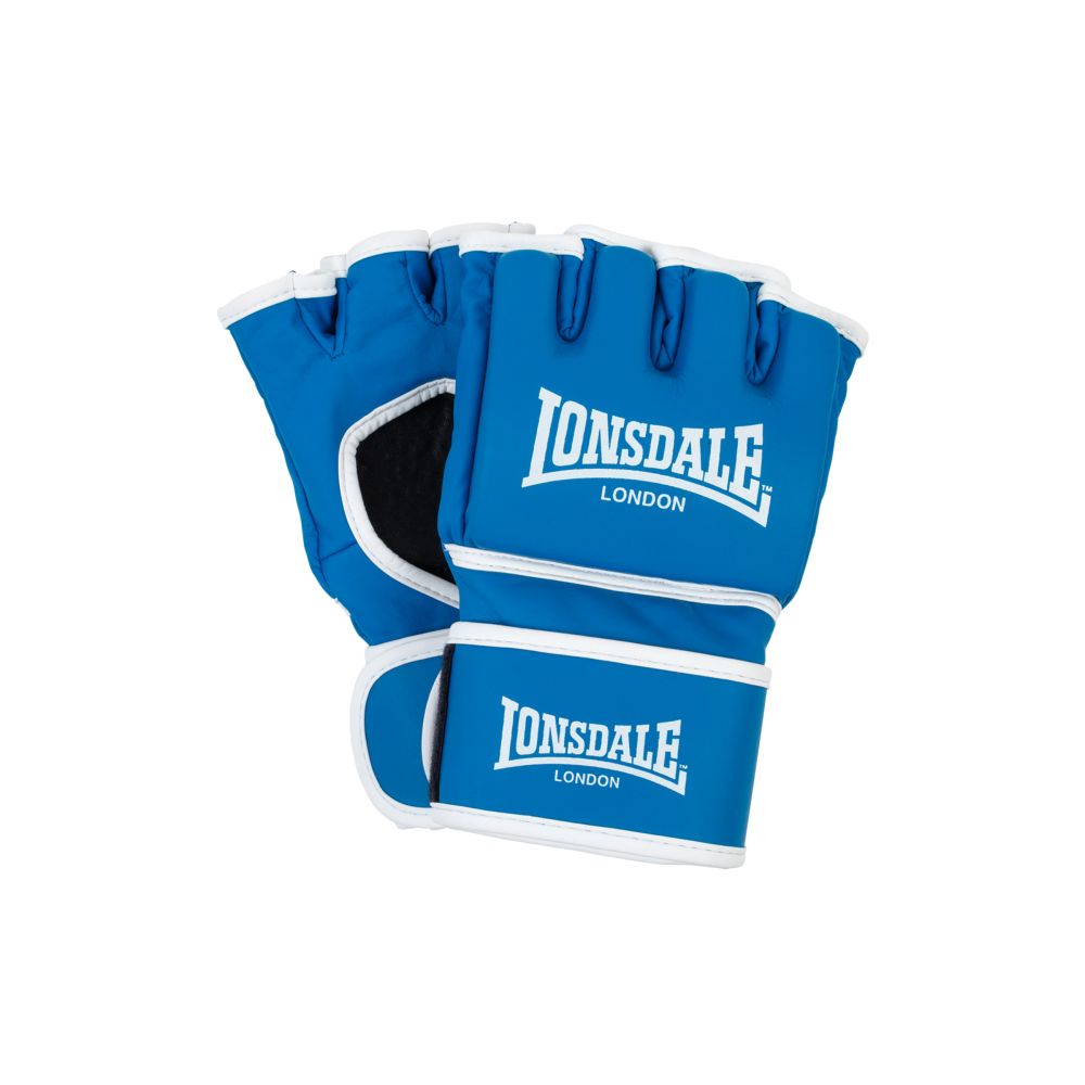 Lonsdale Harlton Artificial Leather MMA Sparring Gloves - Blue/White