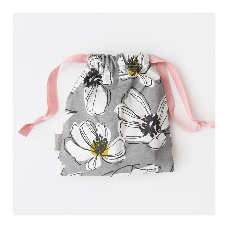 Caroline Gardner Grey Floral Travel Bags (Set of 3)