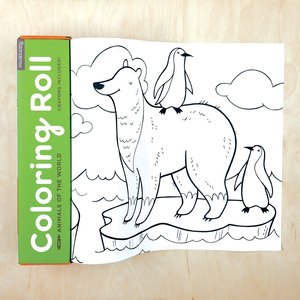 Animals Of The World Coloring Roll | Colouring Roll