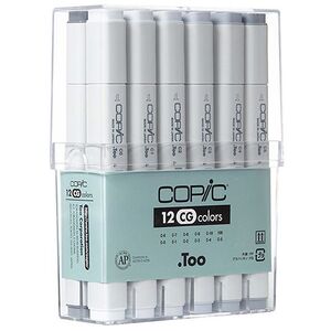 Copic Classic Refillable Markers - Cool Grey (Set of 12)