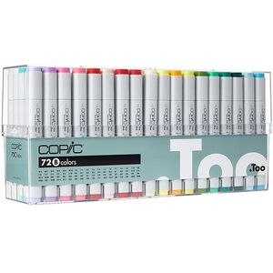 Copic Classic Refillable Markers - Colors Set 2 (Set of 72)