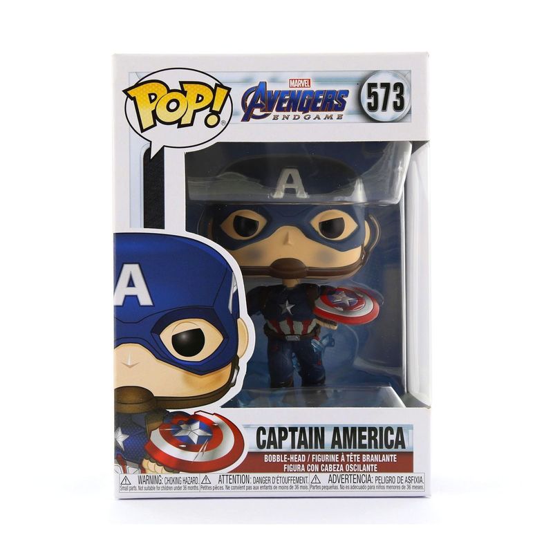 Funko Pop Marvel Endgame Captain America with Broken Shield & Mjolnir Vinyl Figure