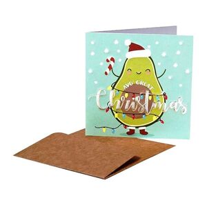 Legami Christmas Avogreat Greeting Card (7 x 7cm)
