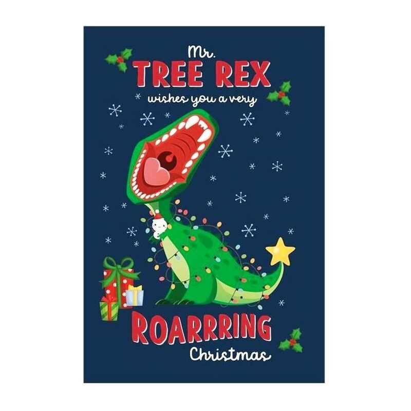 Legami Unusual Christmas Greeting Cards Tree Rex