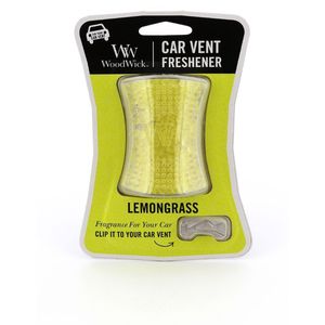 Woodwick Car Vent Refreshner Lemongrass