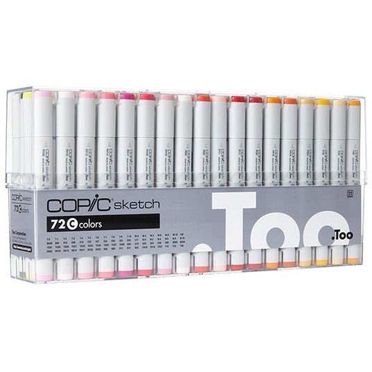 Copic Sketch Refillable Markers - Colors Set-C (Set of 72)