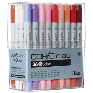 Copic Ciao Refillable Markers - Color Set B (36 Markers)