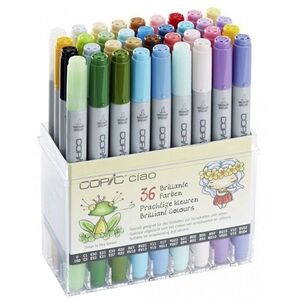 Copic Ciao Refillable Markers - Bright Colors (Set of 36)