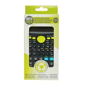 Onyx + Green Scientific Calculator Recycled PET