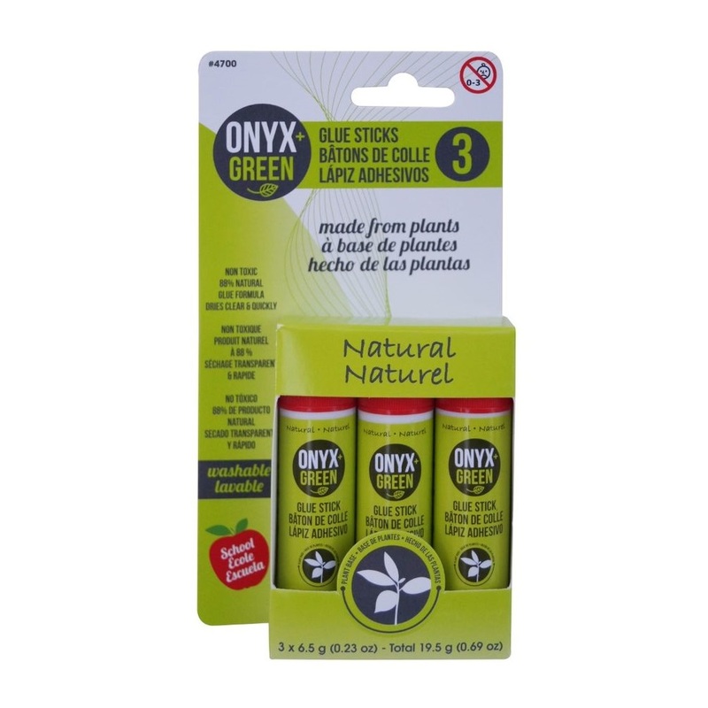 Onyx + Green Plant Based Glue Sticks (3 Pack)