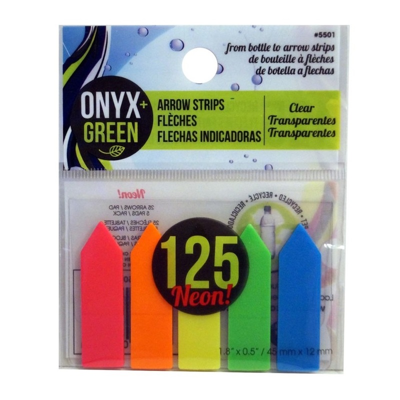Onyx + Green Self-Adhesive Arrow Strips
