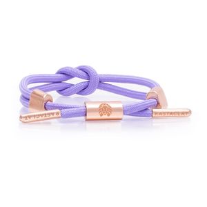 Rastaclat Purple Knotted Womens Bracelet Lavender/Peach Gold