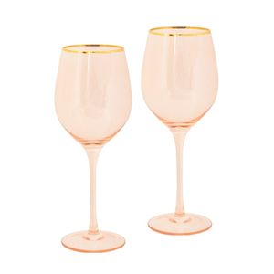 Cristina Re Classique Rose Crystal Wine Glass 400ml (Set of 2)