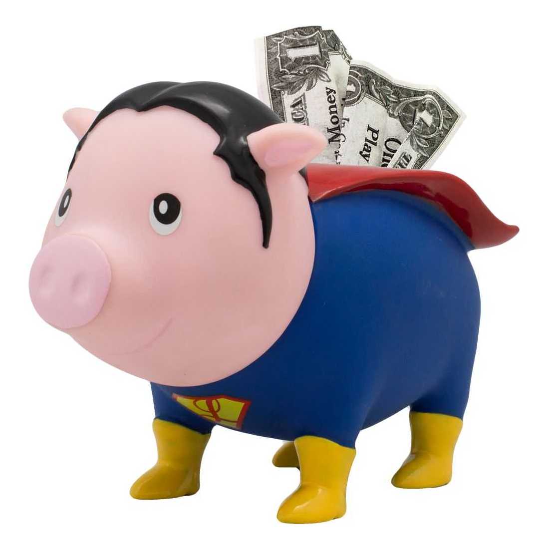 Lilalu Biggys Piggy Bank Superhero S