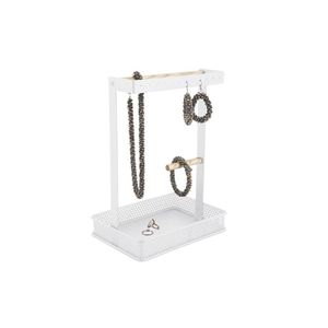 Present Time Jewellery Stand Merge Square Iron White