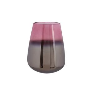 Present Time Vase Oiled Glass Pink Medium