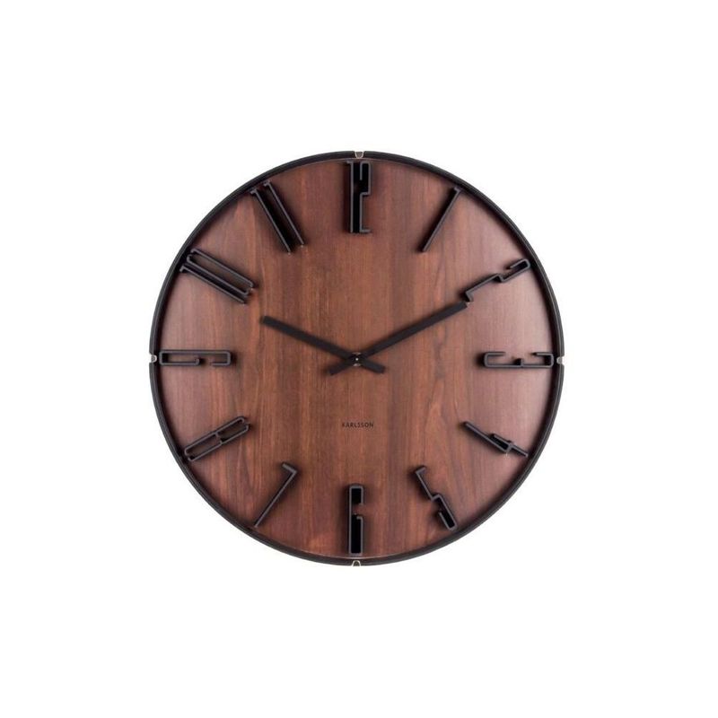 Karlsson Wall Clock Sentient Dark Wood