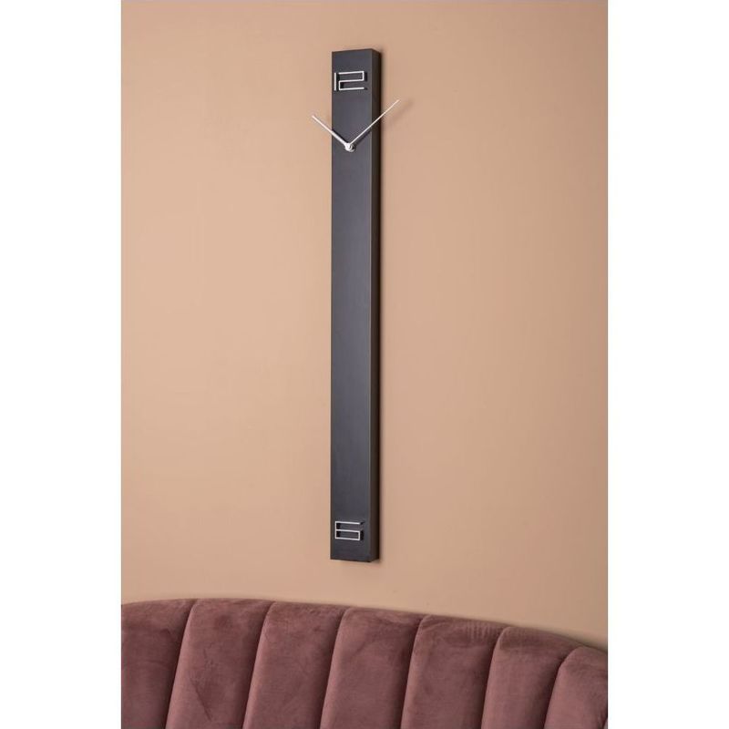 Karlsson Wall Clock Discreet Long Black