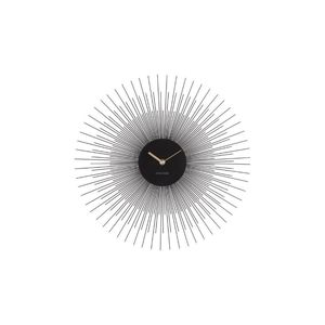 Karlsson Wall Clock Peony Steel Black