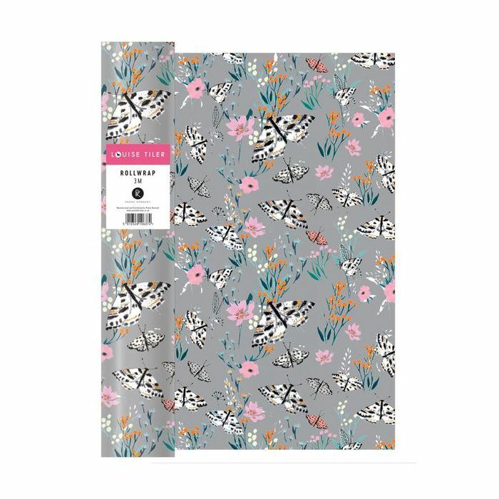 Penny Kennedy Louise Tiler Grey Floral Roll Wrap