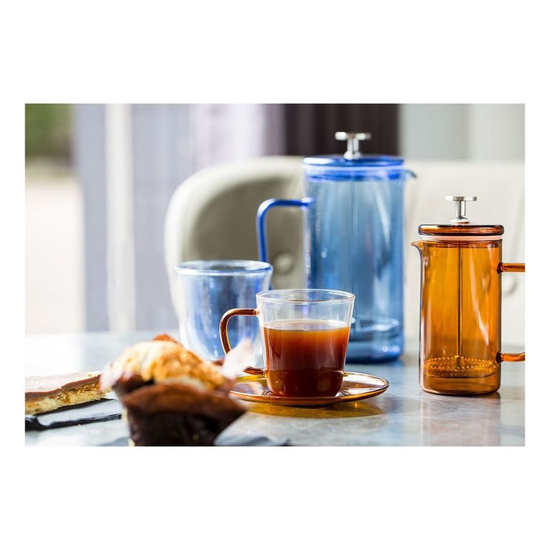 Kitchencraft L.A. Cafetiere Amber-Coloured 3-Cup Glass Cafetiere 350ml