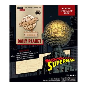 Incredibuilds Dc Comics Superman Daily Planet 3D Wood Model And Book