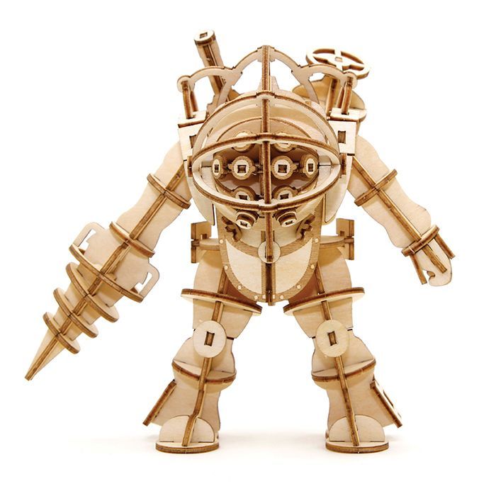 Incredibuilds Bioshock Big Daddy 3D Wood Model And Poster