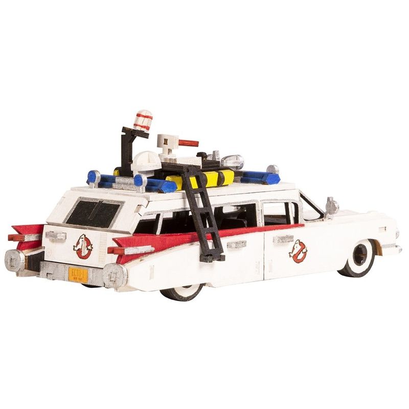 Incredibuilds Ghostbusters Ectomobile Book And 3D Wood Model