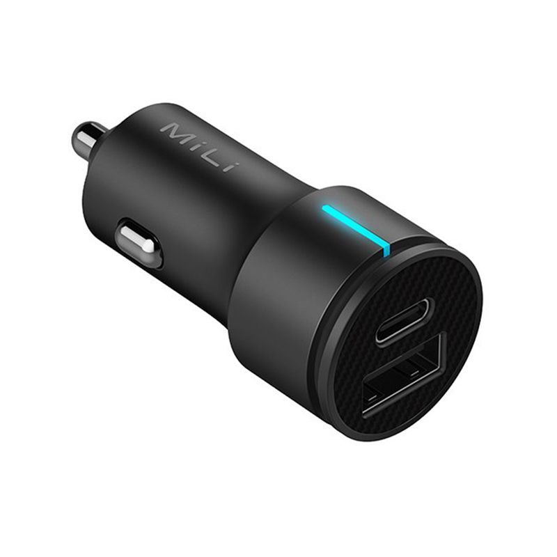 MiLi Smart Speed USB-A/Type-C Car Charger