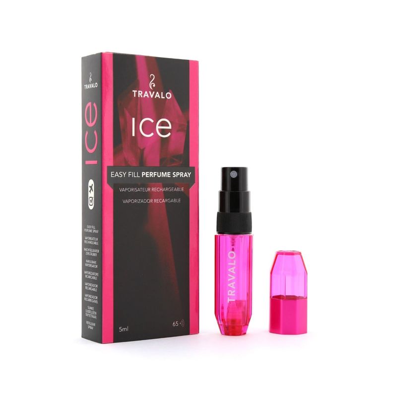 Travalo Refillable Perfume Bottle Ice Hot Pink 5 ml