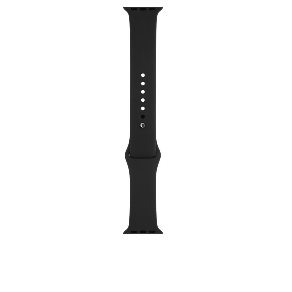 Apple Watch Black Sport Band 38mm With Space Grey Stainless Steel Pin (Compatible with Apple Watch 38/40/41mm)