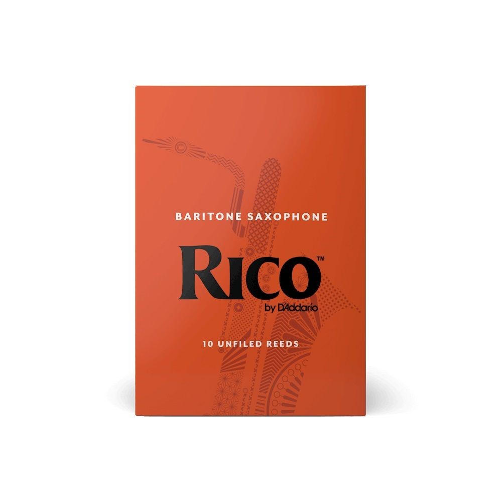 Rico by D'Addario Baritone Saxophone Reeds - Strength 3 (Box of 10)