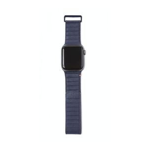 Decoded 40mm/38mm Leather Magnetic Traction Strap Blue for All Apple Watch (Compatible with Apple Watch 38/40/41mm)