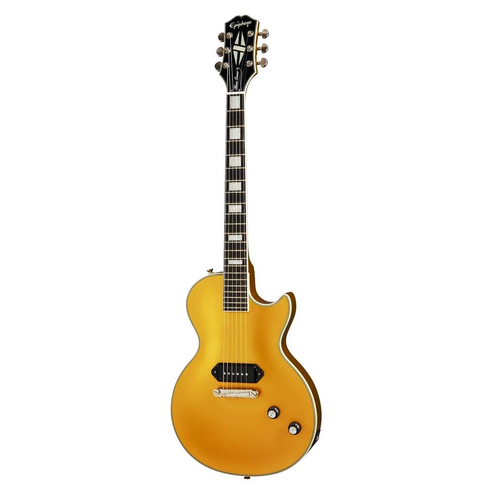 Epiphone Jared James Nichols Gold Glory Les Paul Custom Signature Model Electric Guitar - Double Gold Aged Gloss - (Includes Gig Bag)