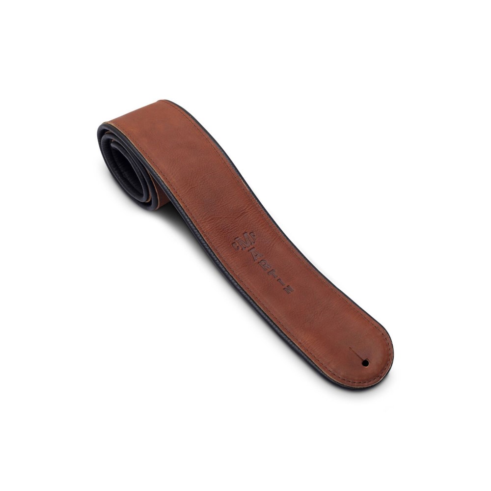Martin Premium Rolled Leather Guitar Strap - Brown