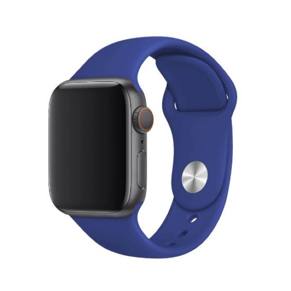 Behello 42/44mm Premium Silicone Strap Blue for Apple Watch (Compatible with Apple Watch 42/44/45mm)