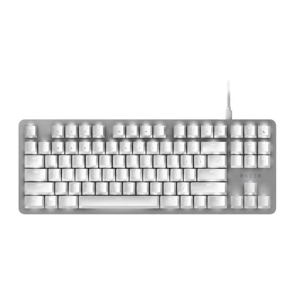 Razer Blackwidow Lite Mercury Orange Switch Gaming Keyboard White