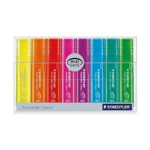 Staedtler Textsurfer Classic Flu Highlighters - Assorted Colours (Pack Of 8)