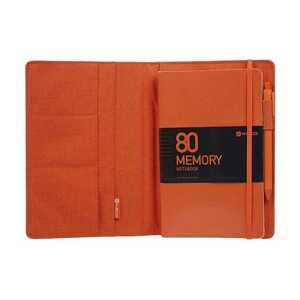 Kaco Memory II A5 Orange Notebook with Sleeve