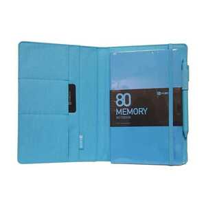Kaco Memory II A5 Light Blue Notebook with Sleeve