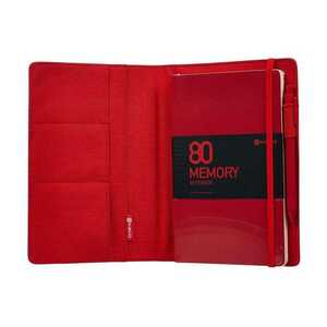 Kaco Memory II A5 Red Notebook with Sleeve
