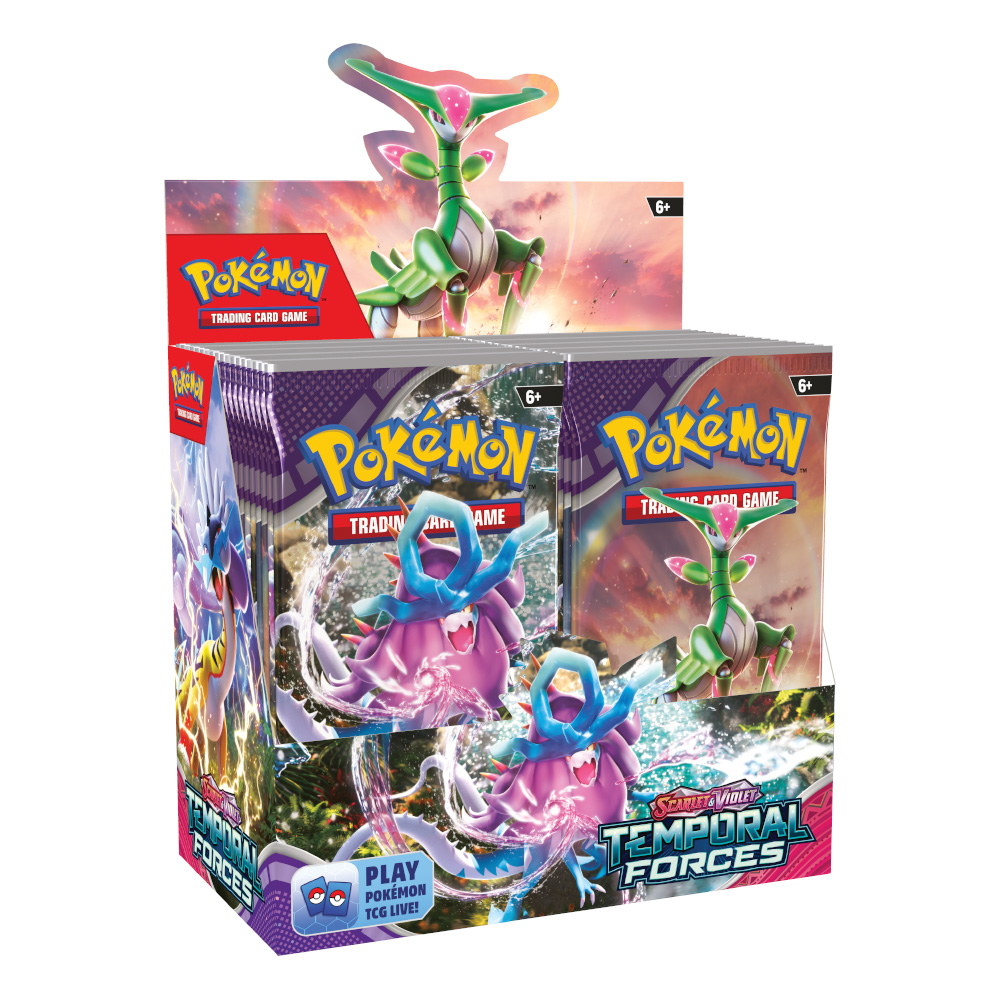Shop for Pokemon TCG Scarlet & Violet 5 Temporal Forces Booster (1 Pack - 10 Cards) | Virgin Megastore UAE Shop for Pokemon TCG Scarlet & Violet 5 Temporal Forces Booster (1 Pack - 10 Cards) | Virgin Megastore UAE