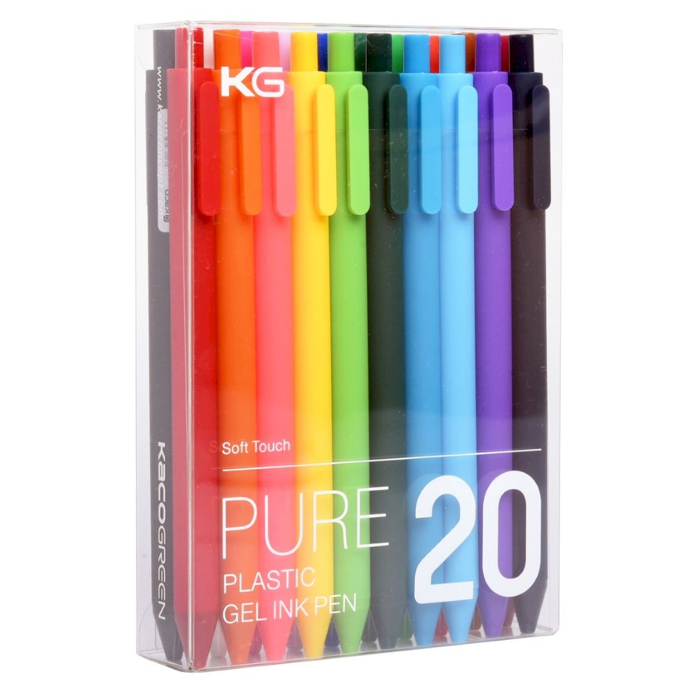 Kaco Pure Soft Touch Gel Pens (Set of 20)