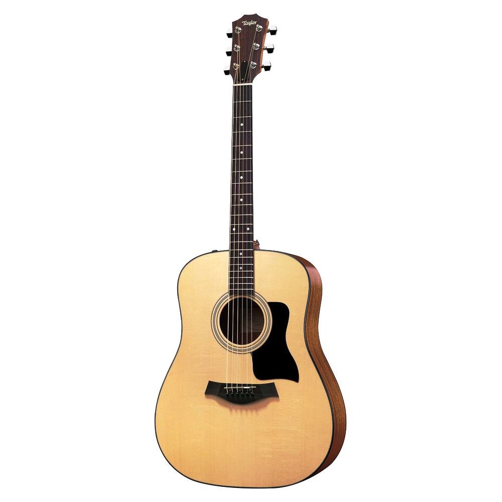 Taylor 110E Walnut Dreadnought Acoustic-Electric Guitar - Natural (Includes Taylor Gig Bag)